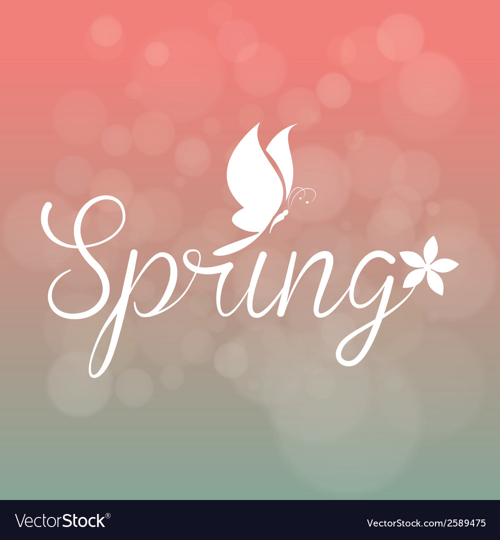 Abstract spring background with some special