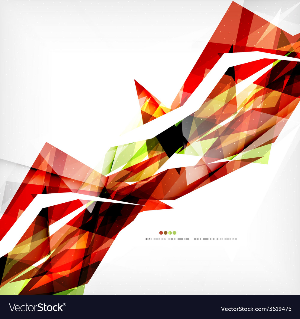 Angular geometric color shapes