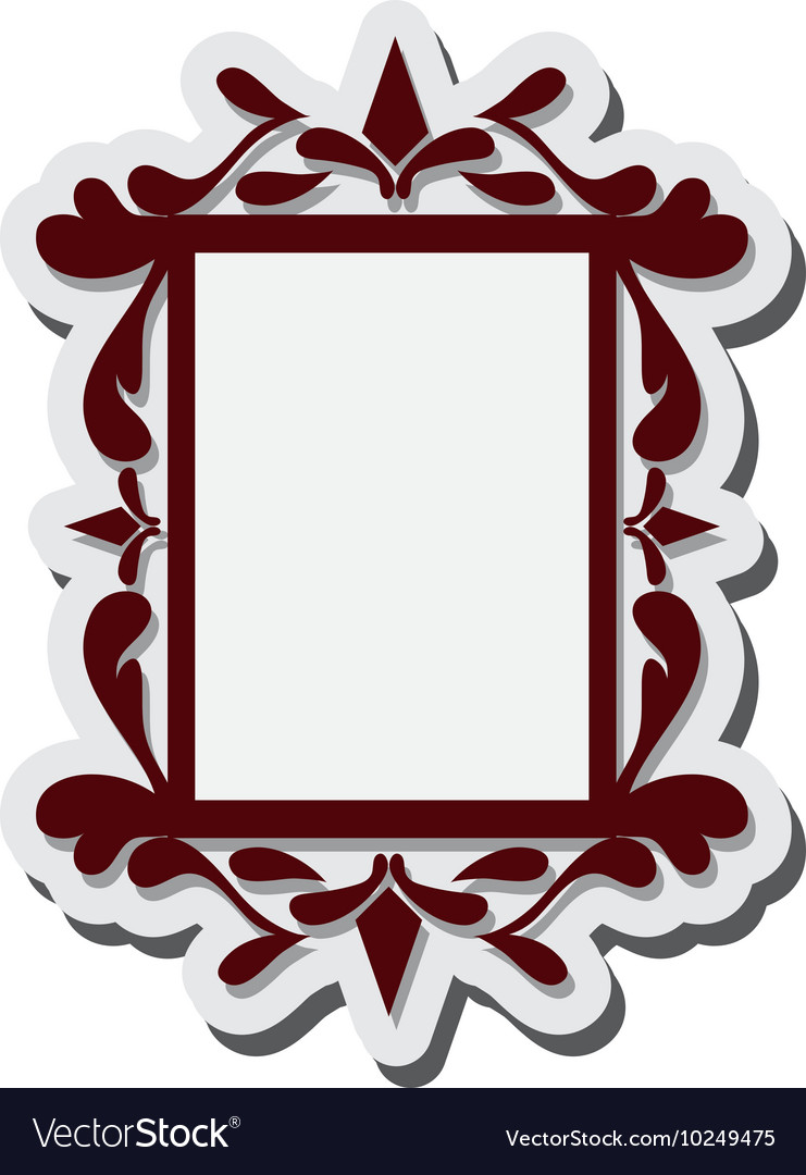 Angular vintage frame icon