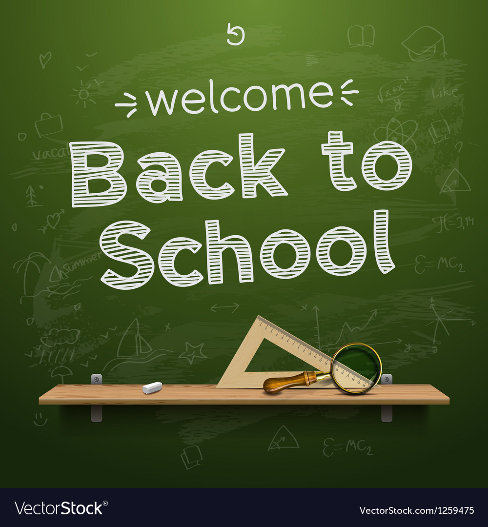 Back to school background Royalty Free Vector Image