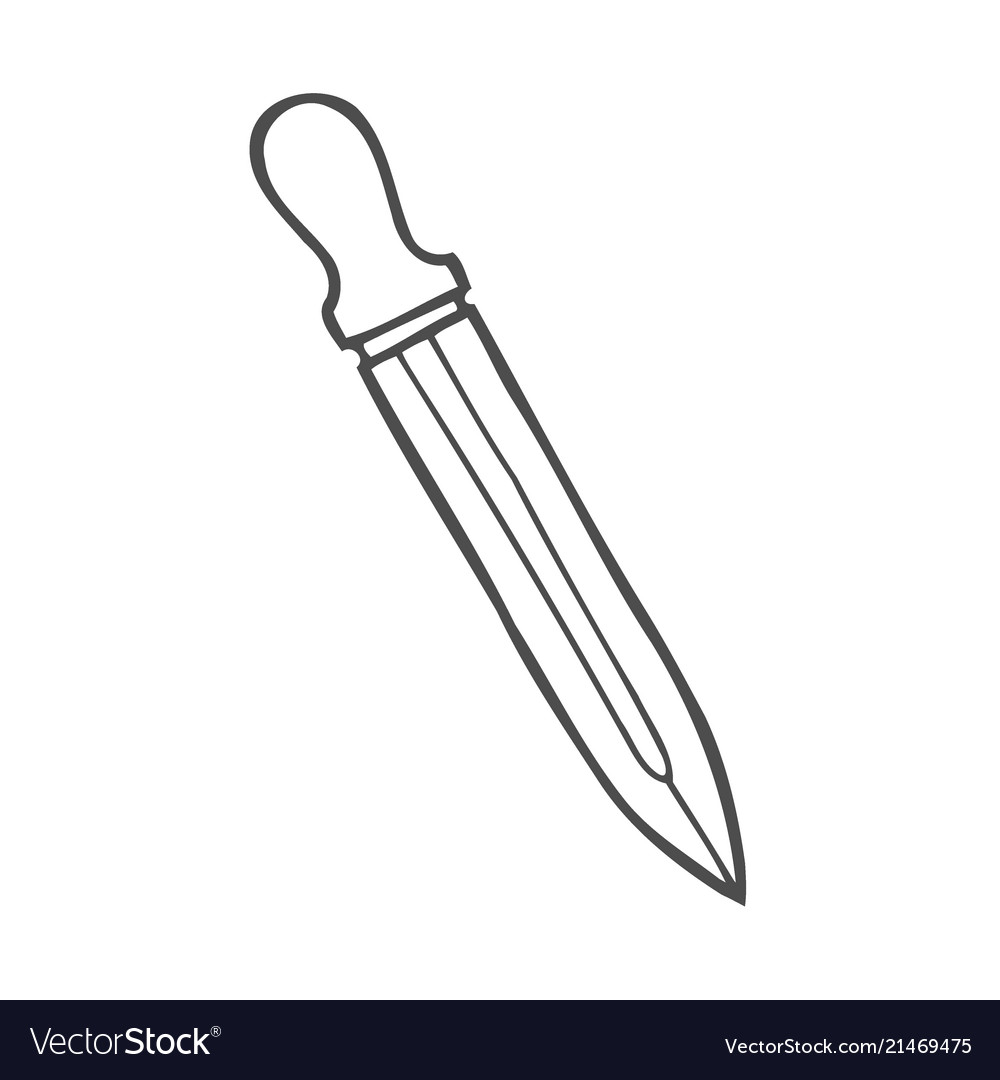 Contour image of dagger