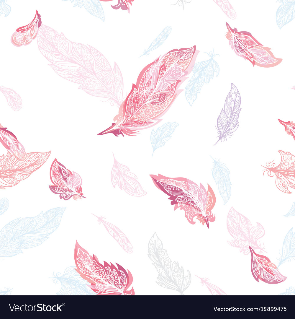 Elegant feather pattern