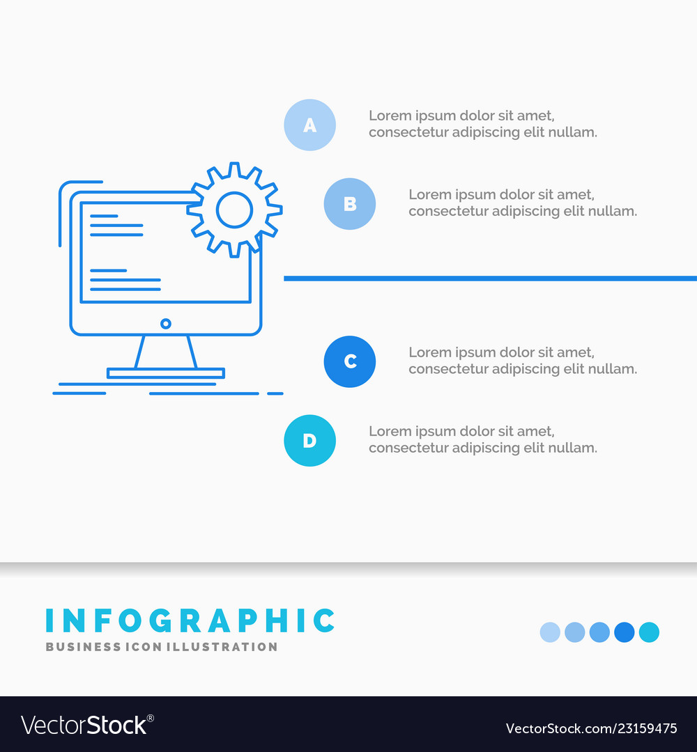 Internet layout page site static infographics vector image Internet layout page site static infographics