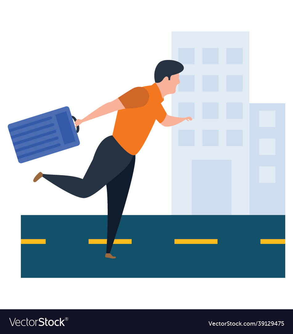 Man rushing