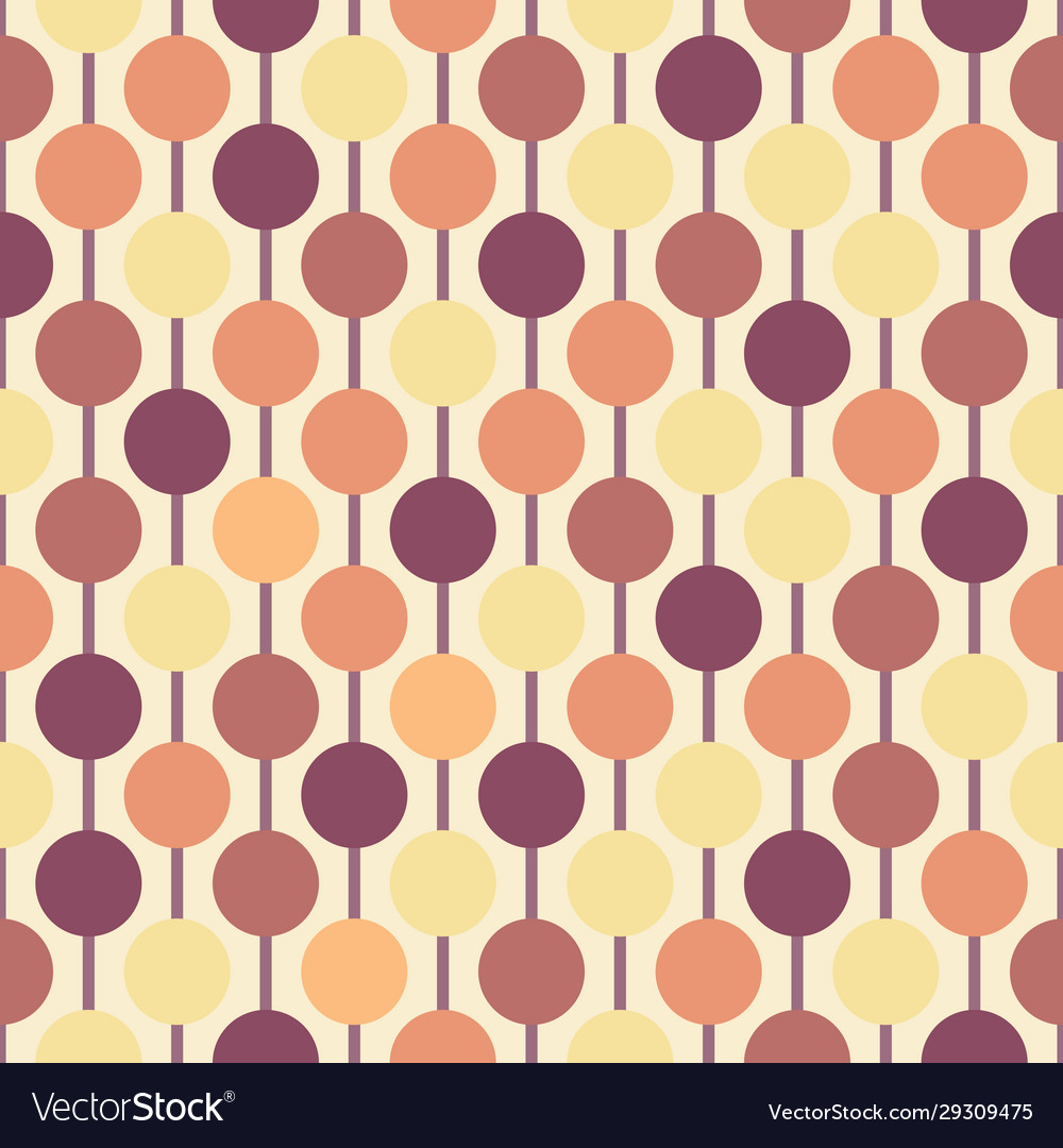 Multicolored circles on vertical guide lines
