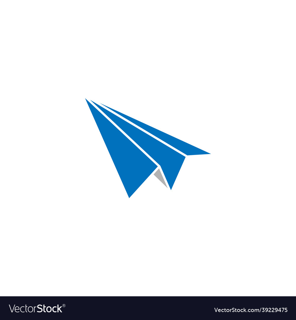 Paper plane icon design template Royalty Free Vector Image