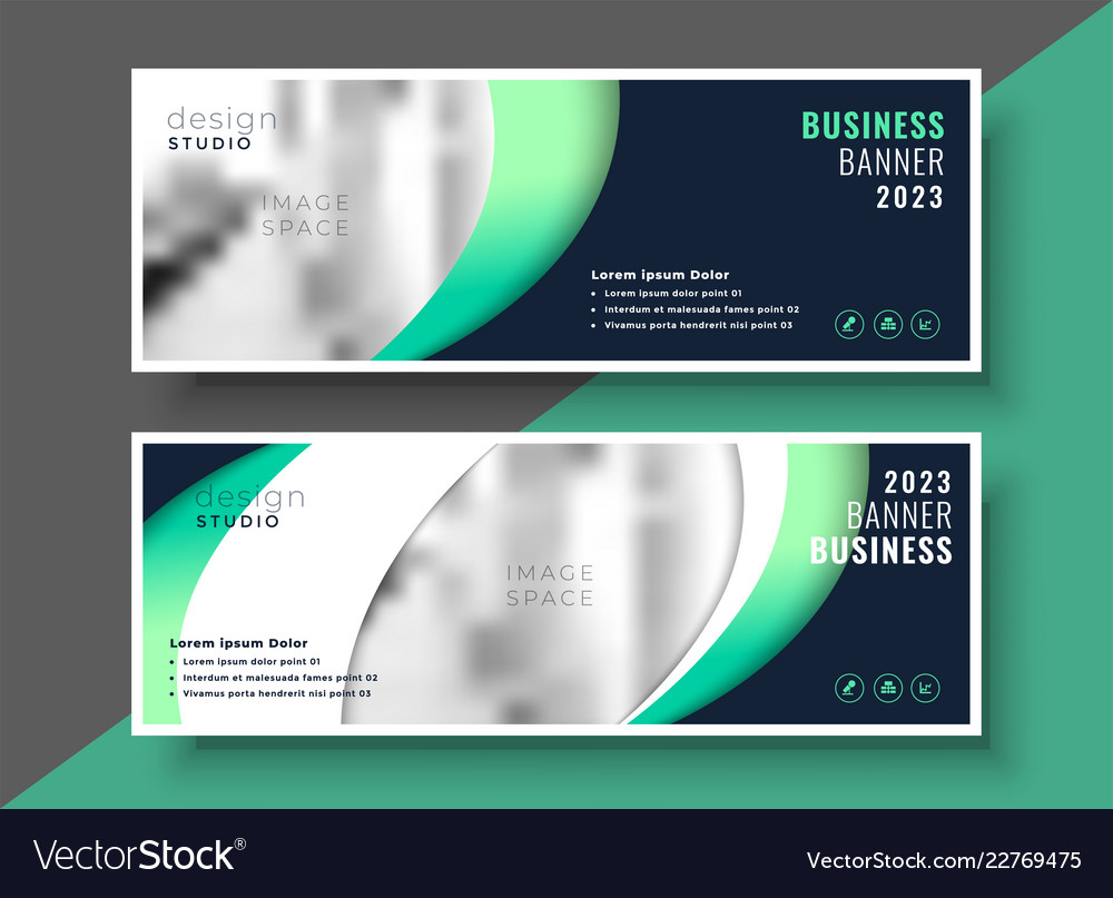 Professional business banner template layout Vector Image