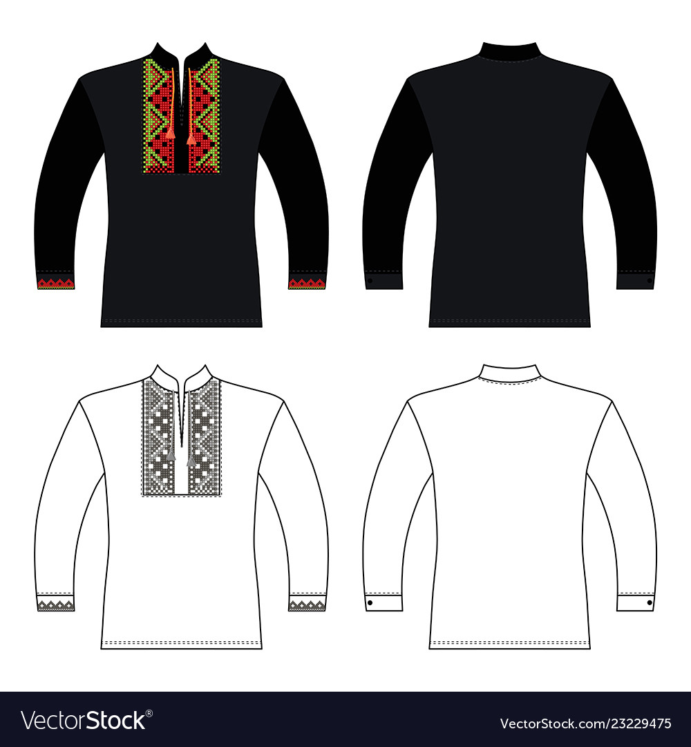 Slawische Vyshivanka Shirt Vorlage