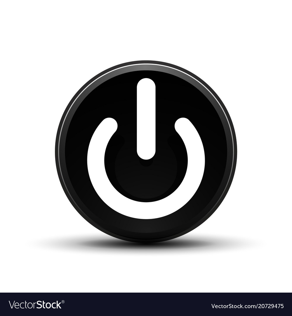 Techno futuristic start power button