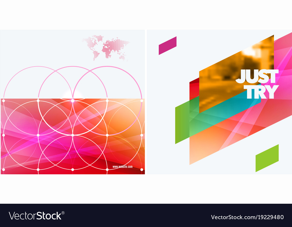 Abstract design elements for graphic layout