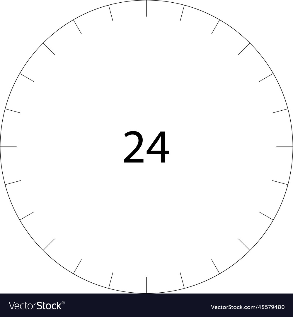 Circle dial scale division round template