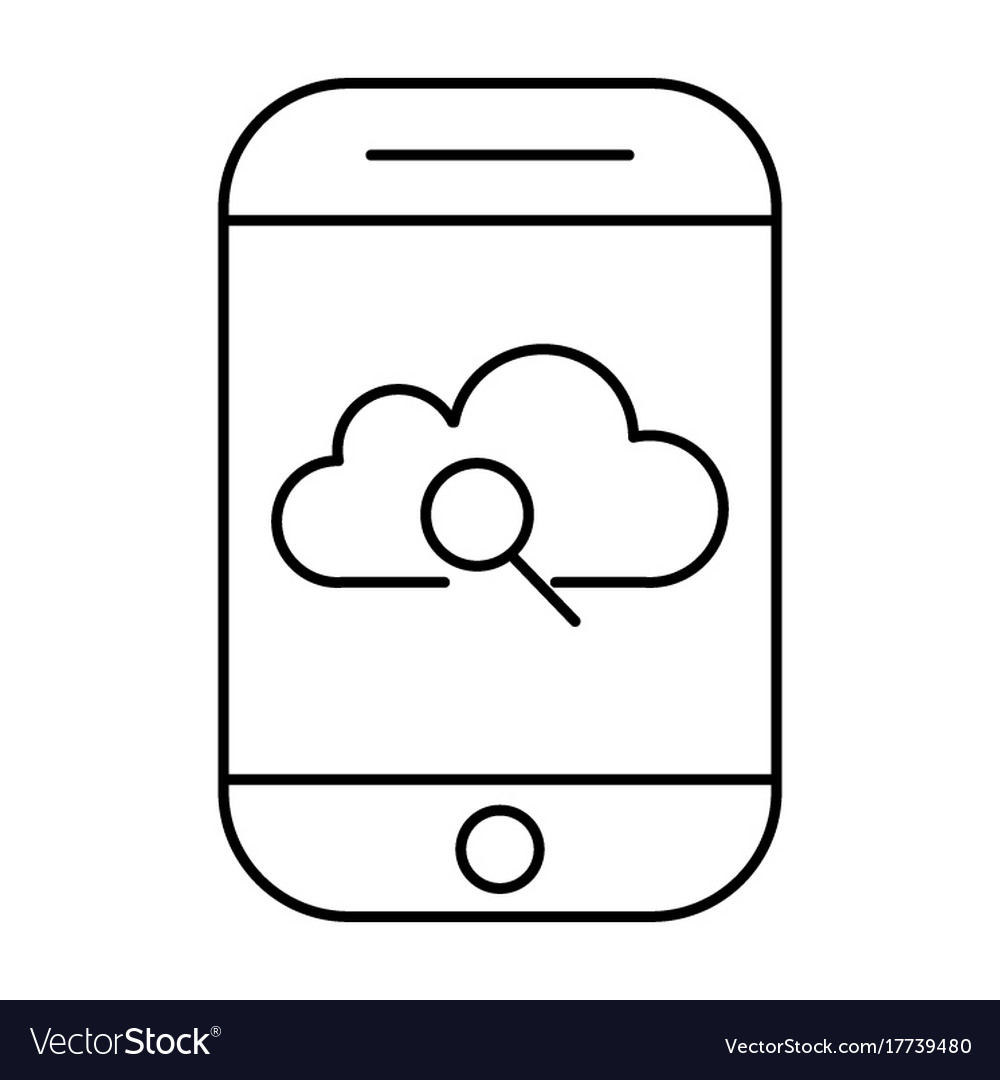 Cloud storage search using smartphone mobile