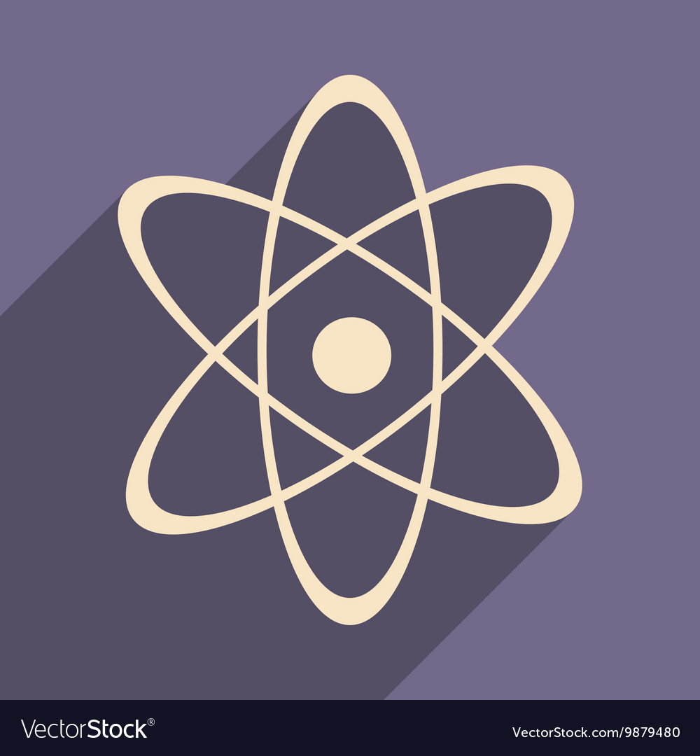 Flat with shadow icon and mobile application