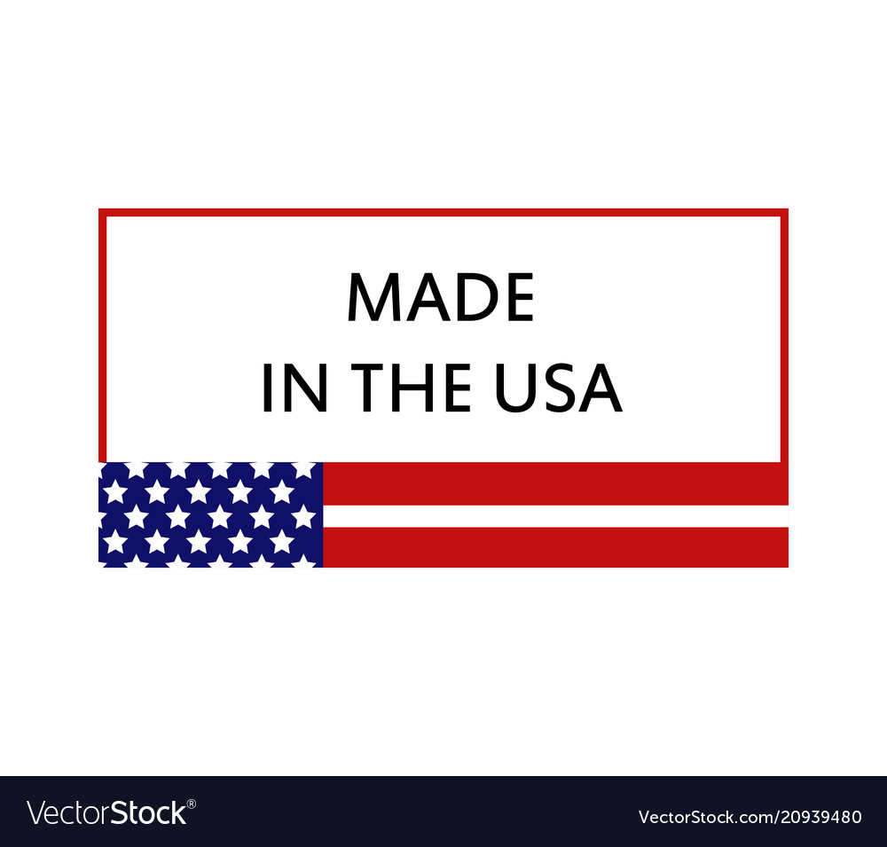 Icon made in usa vector image Icon made in usa