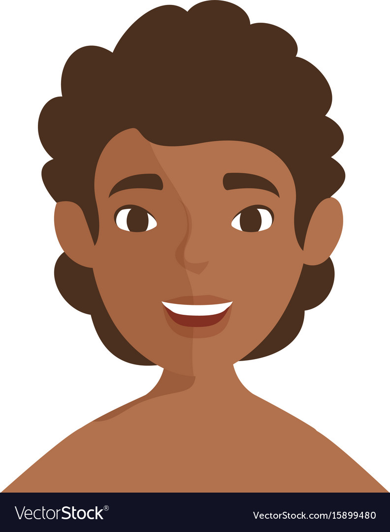 Isolated Cute Man Face Royalty Free Vector Image