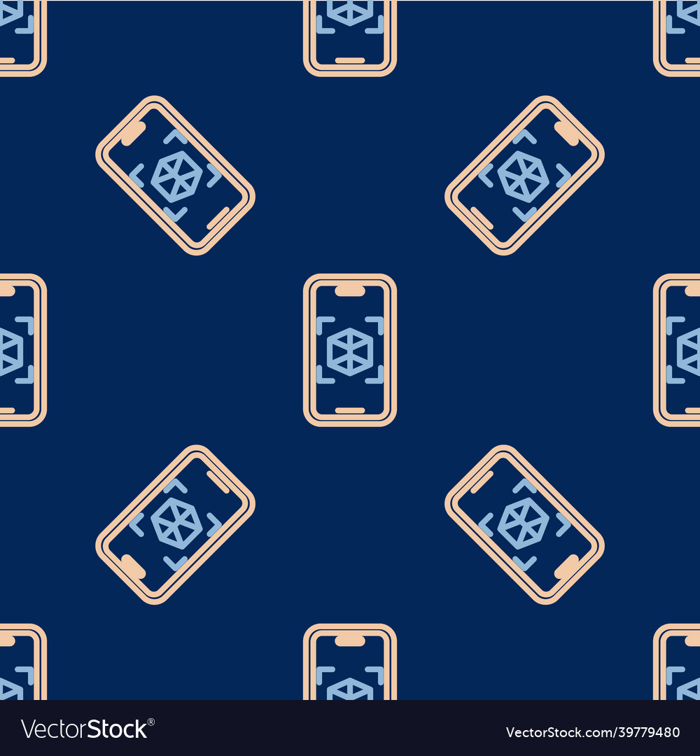 Line 3d modeling icon isolated seamless pattern vector image Line 3d modeling icon isolated seamless pattern