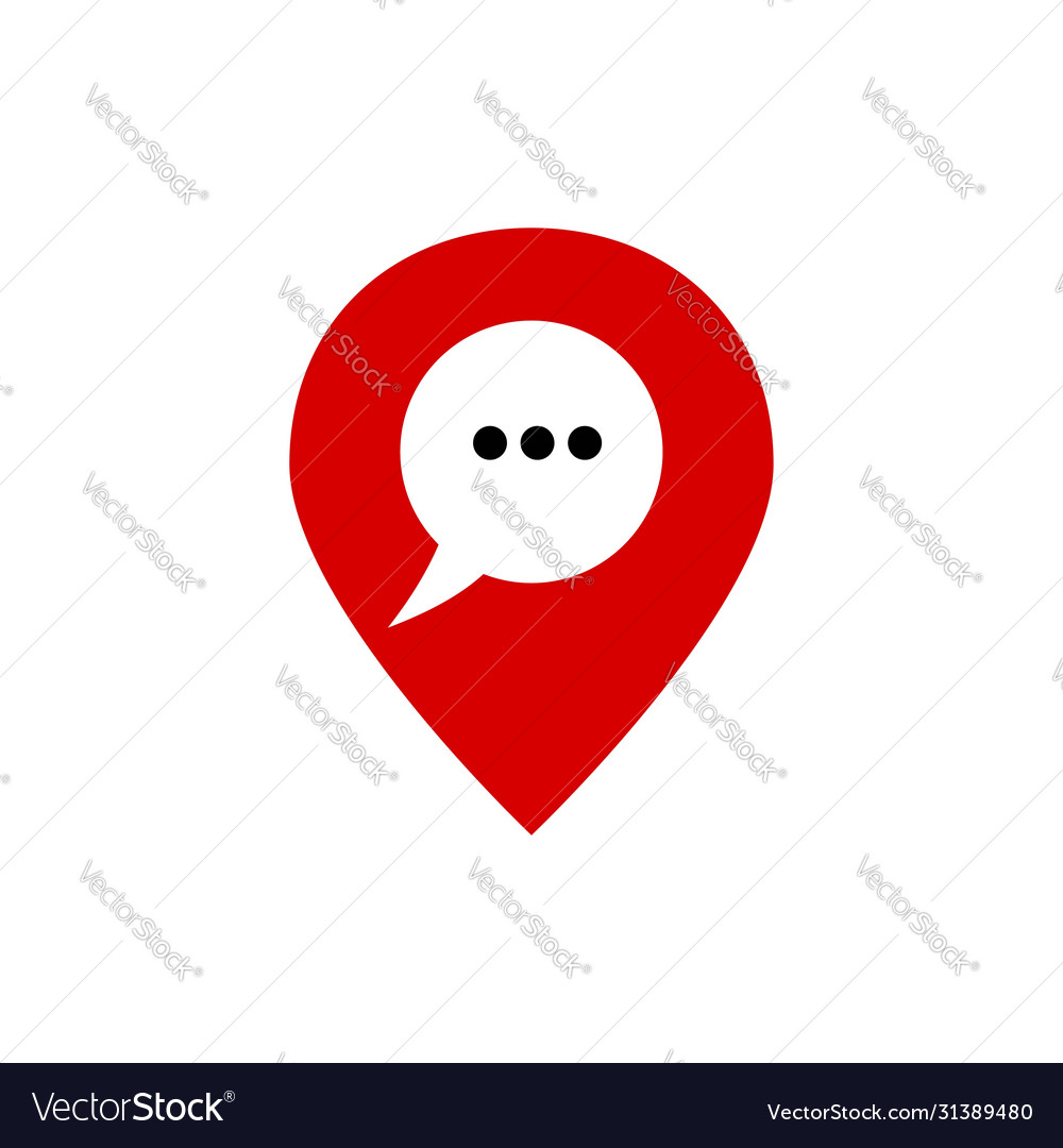 Map pointer chat design template