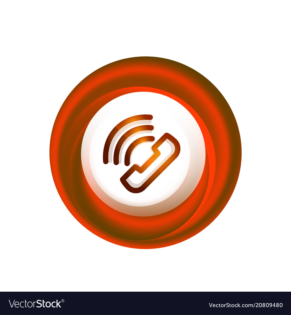 Old fashioned phone button call center support vector image Old fashioned phone button call center support