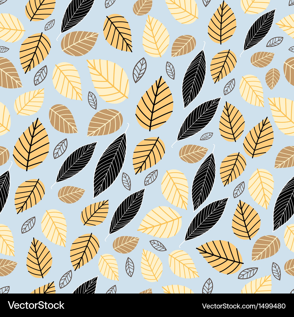 Pattern autumn leaves Royalty Free Vector Image