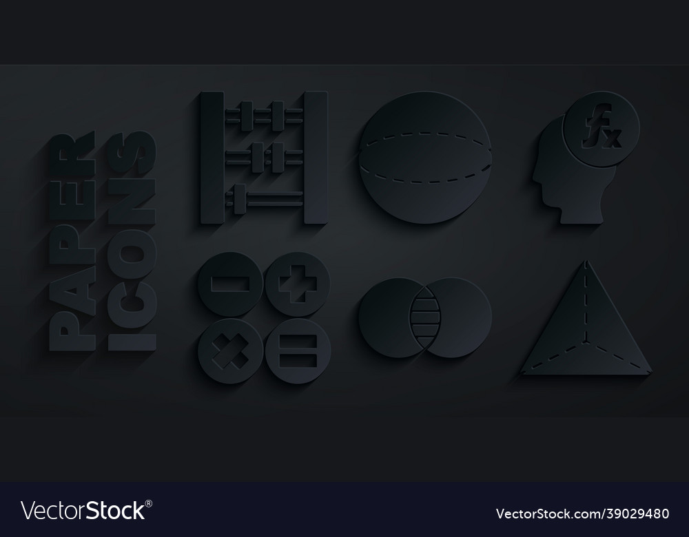 Set mathematics sets a and b function vector image Set mathematics sets a and b function