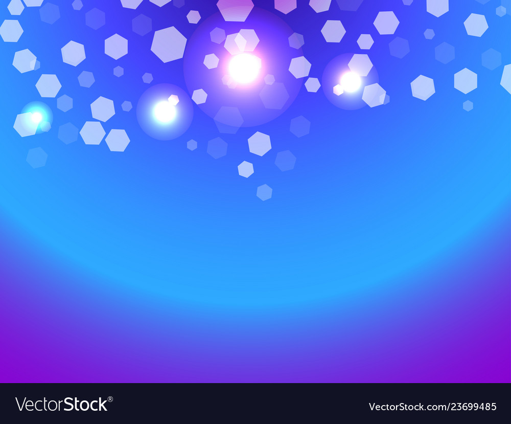 Abstract Light Bokeh Hexagon Background