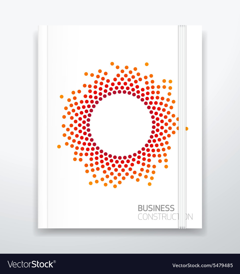 Cover design with color points