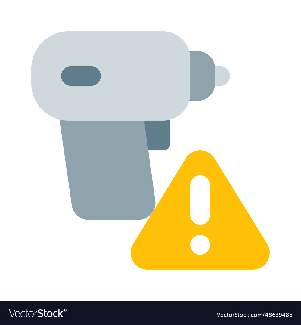 Drill equipped with warning signal indication
