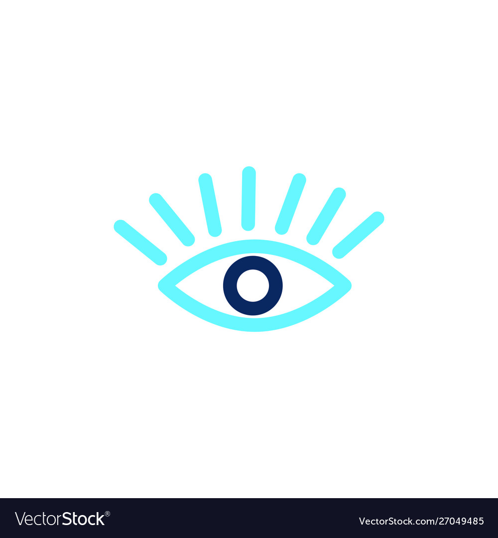 Eye logotype design artwork business Royalty Free Vector