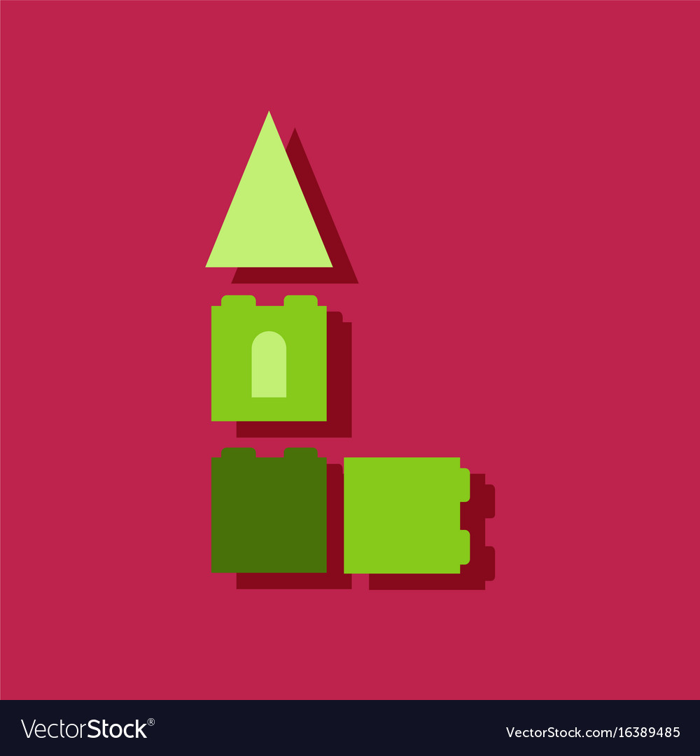 Flat icon design collection children constructor