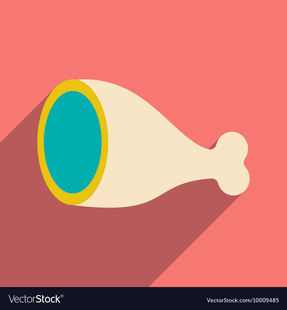 Flat with shadow icon and mobile application ham