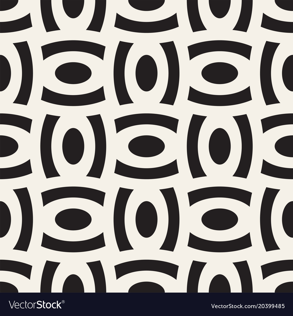 Geometric seamless pattern with curved
