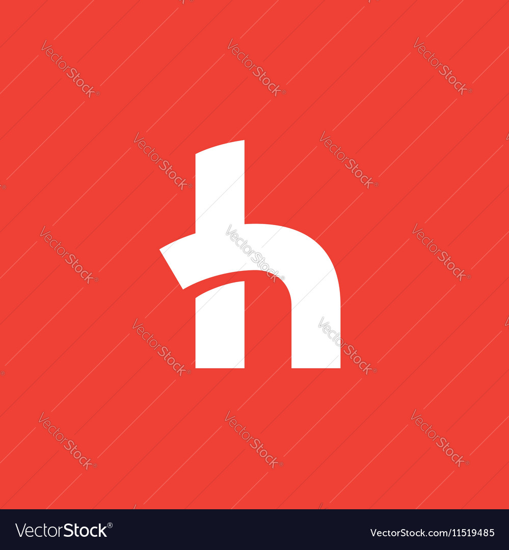 letter h logo icon design template elements vector image
