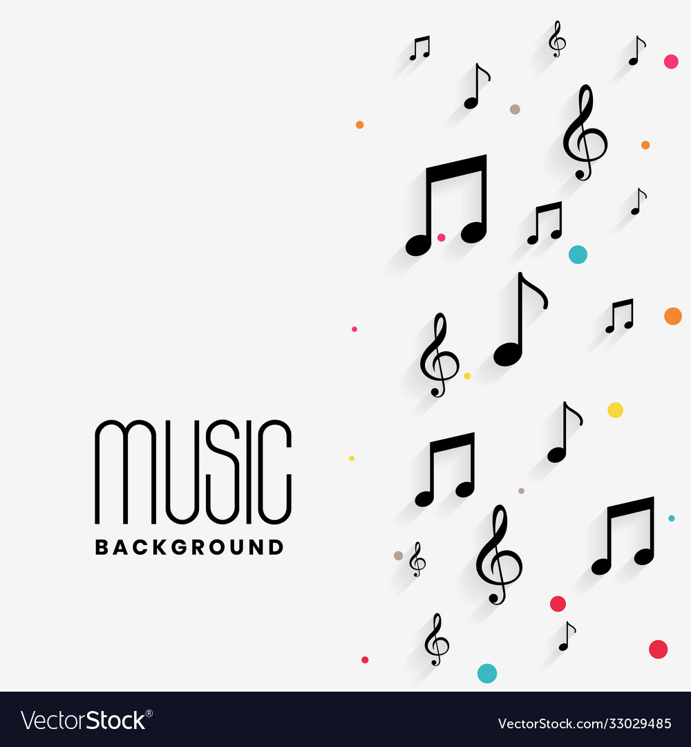 Musical Notes Background with Text Space