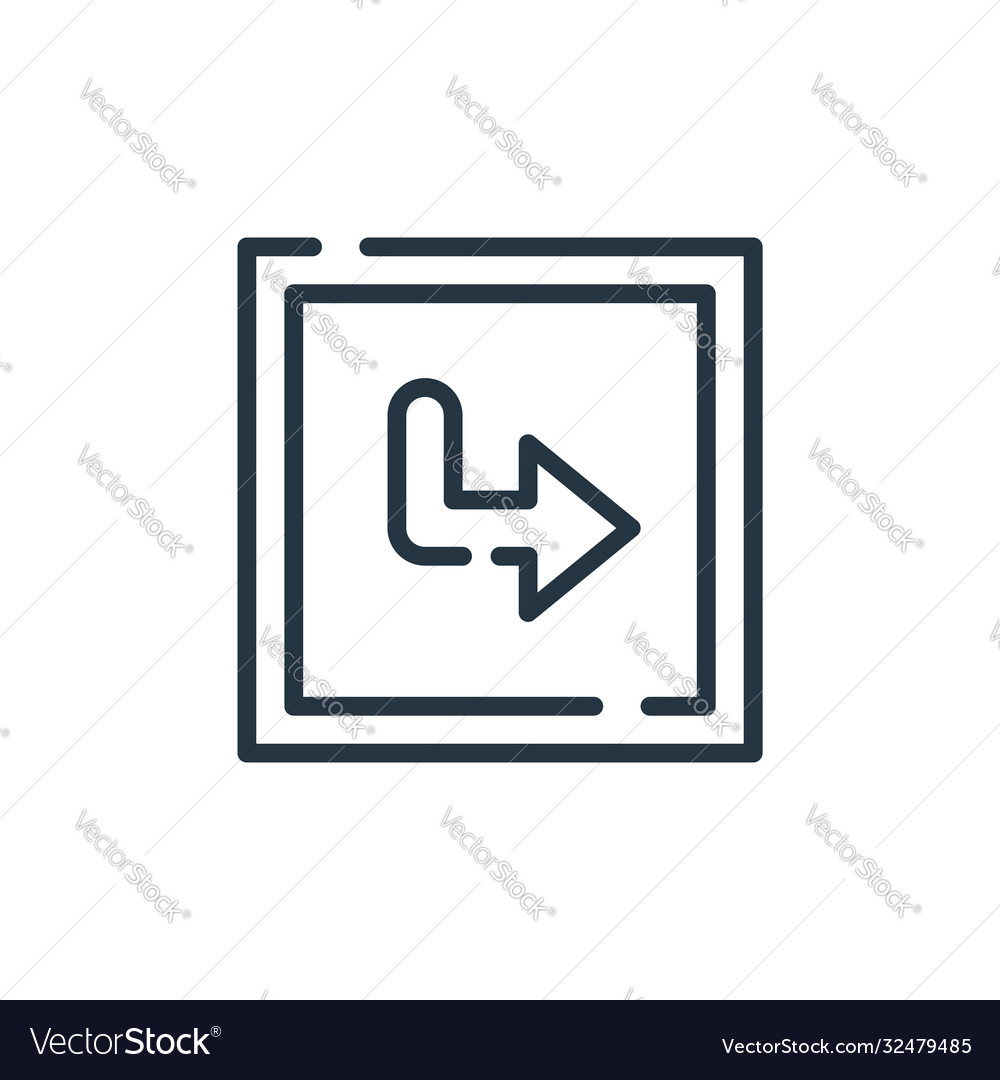 Next icon editable stroke linear symbol vector image Next icon editable stroke linear symbol