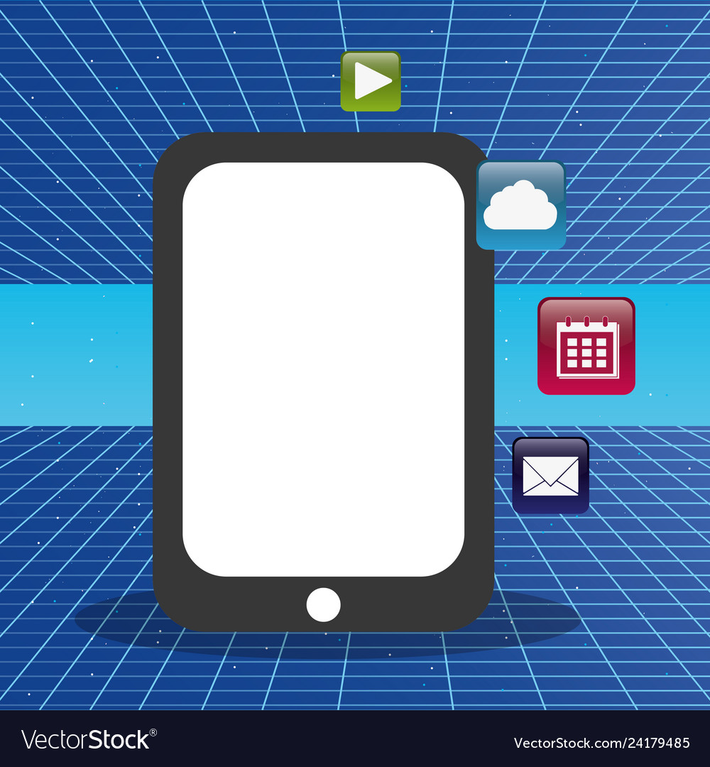 Tablet with applications menu