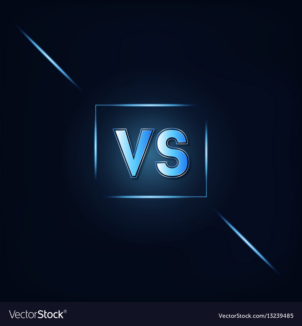 Vs dark blue background Royalty Free Vector Image