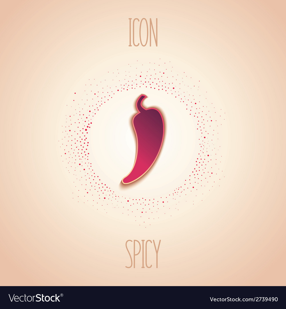 Abstract icon spicy Royalty Free Vector Image - VectorStock