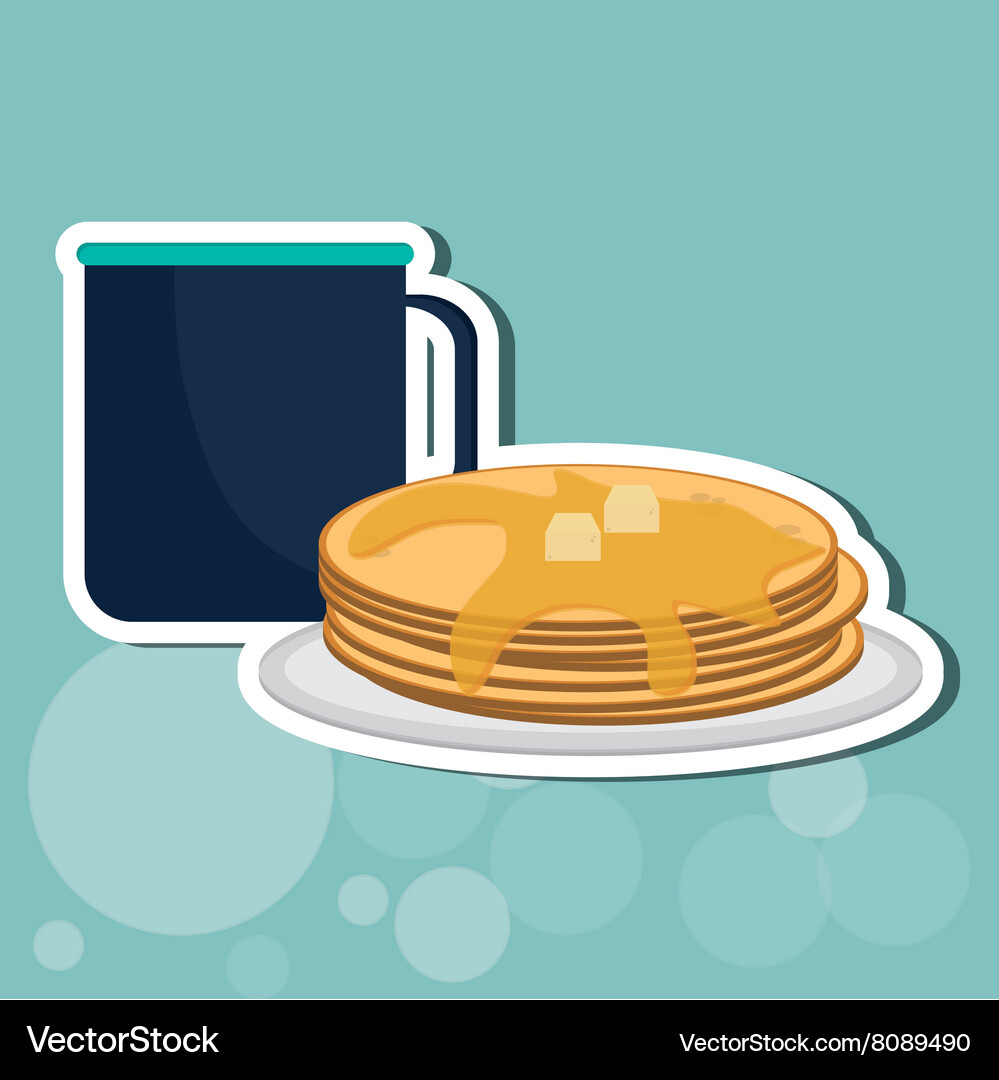 Breakfast design Royalty Free Vector Image - VectorStock