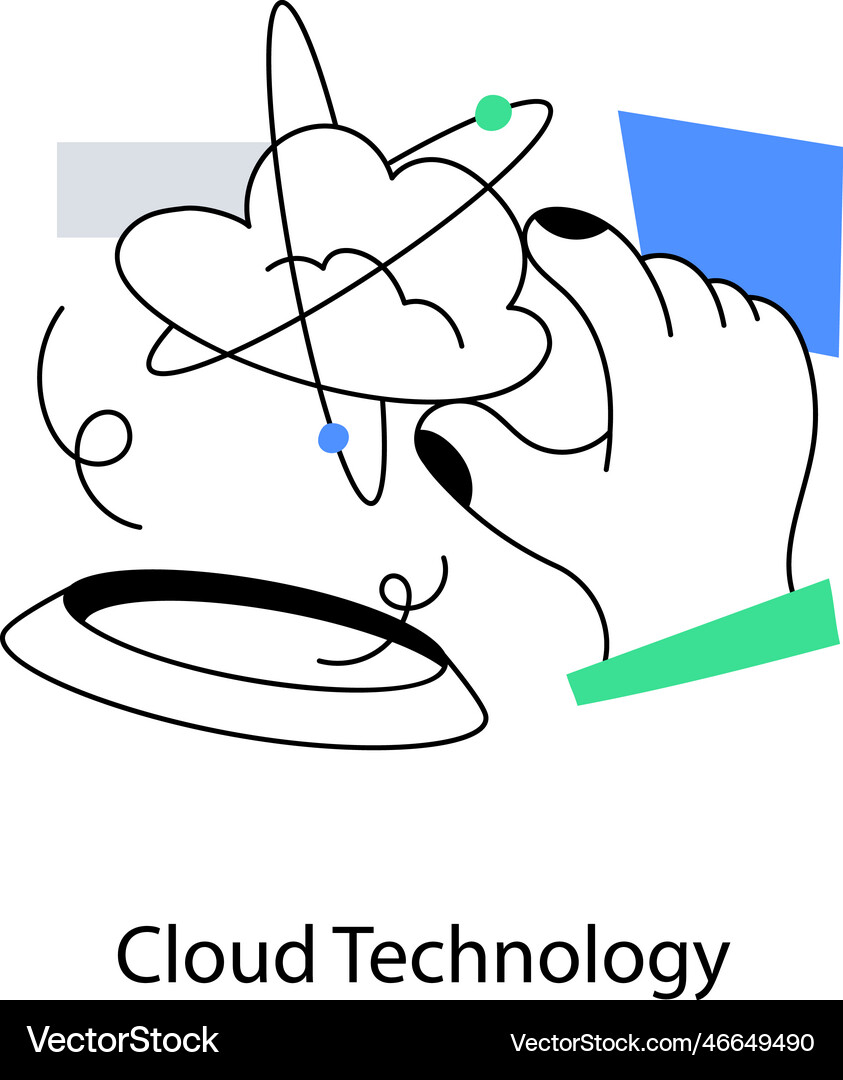 Cloud technology Royalty Free Vector Image - VectorStock
