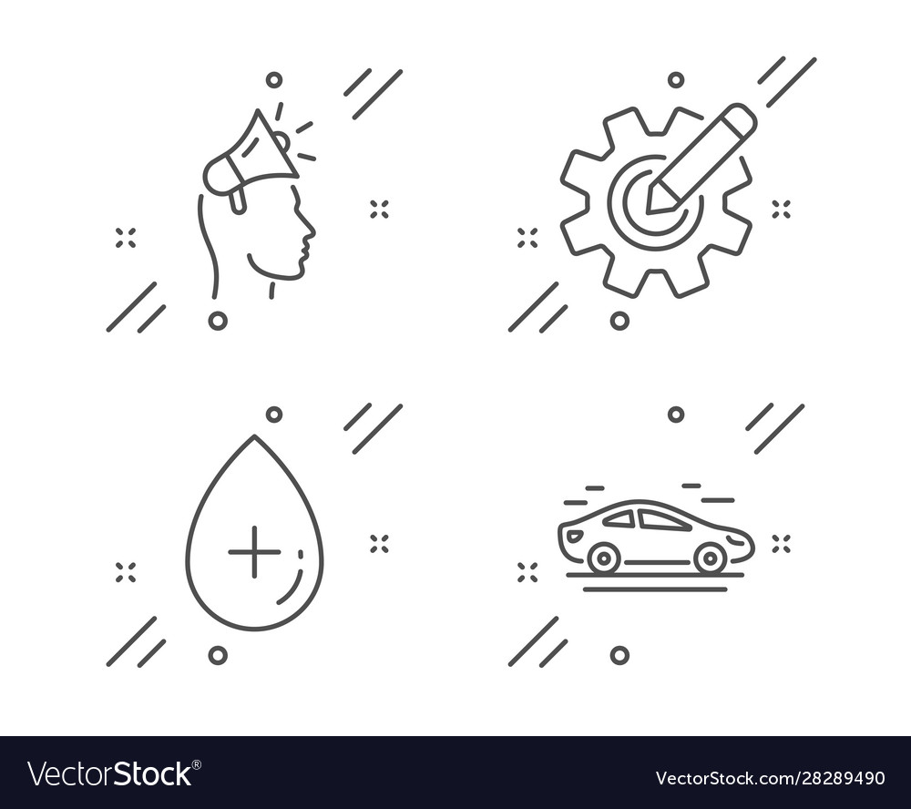 Cogwheel Ölserum und Markenbotschafter-Symbole Set