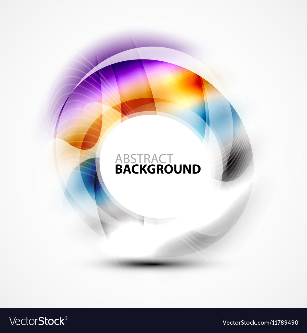 Colorful abstract circle banner