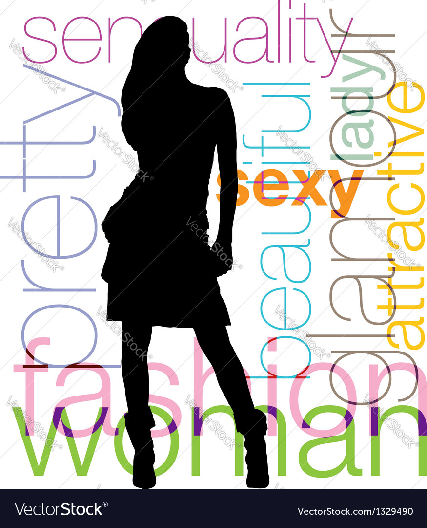 Fashion woman silhouette