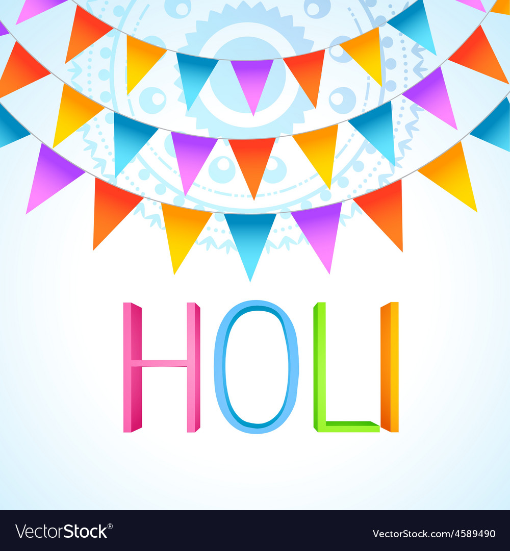 Holi festival celebration Royalty Free Vector Image