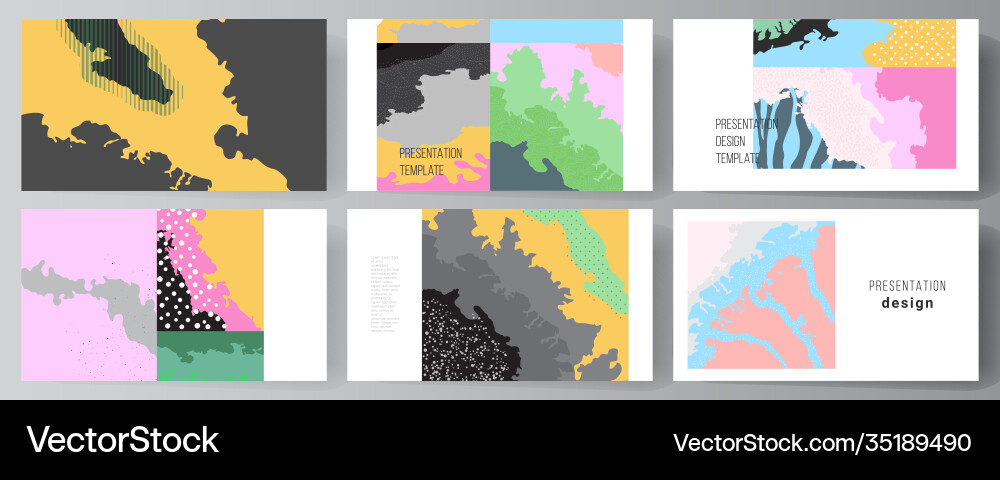 Layout presentation slides design Royalty Free Vector Image