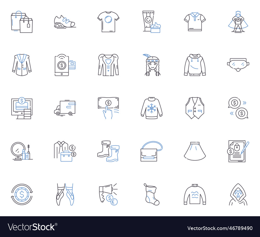 Music industry line icons collection melody Vector Image