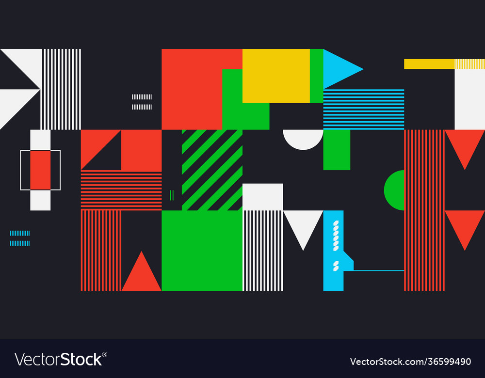 Retro future abstract pattern vector image Retro future abstract pattern