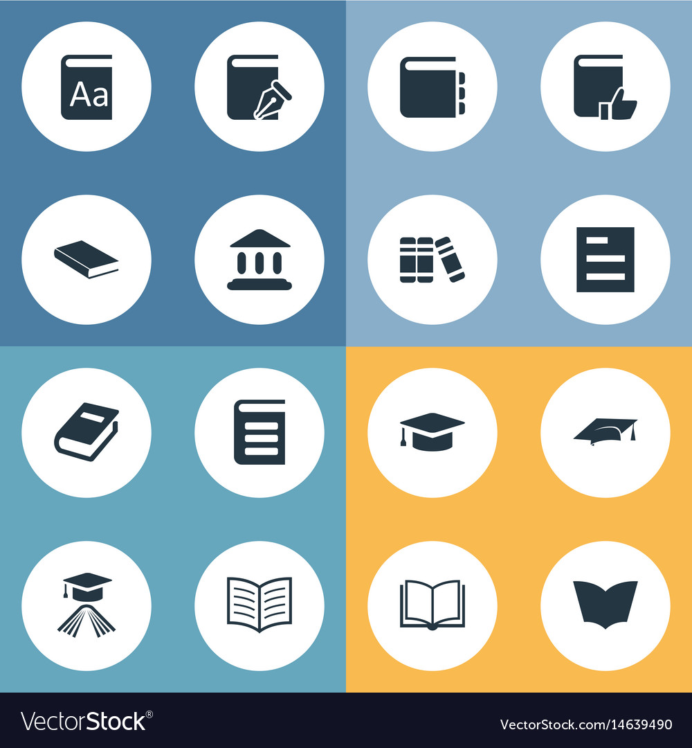 Set of simple knowledge icons