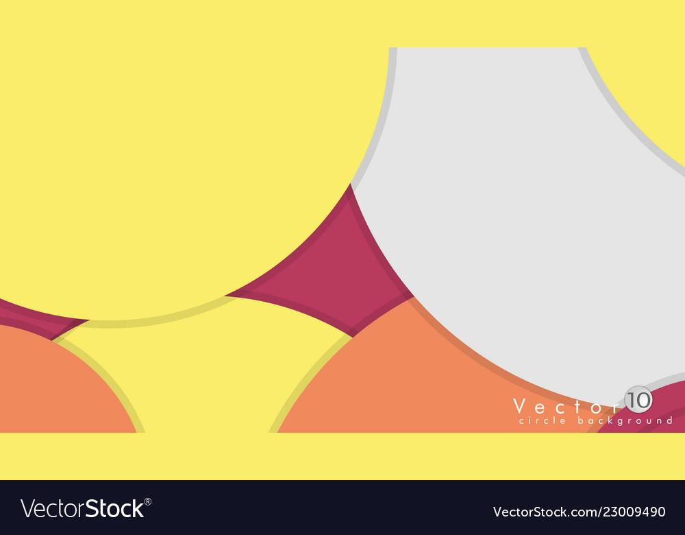 Simple and colorful circles background design vector image Simple and colorful circles background design