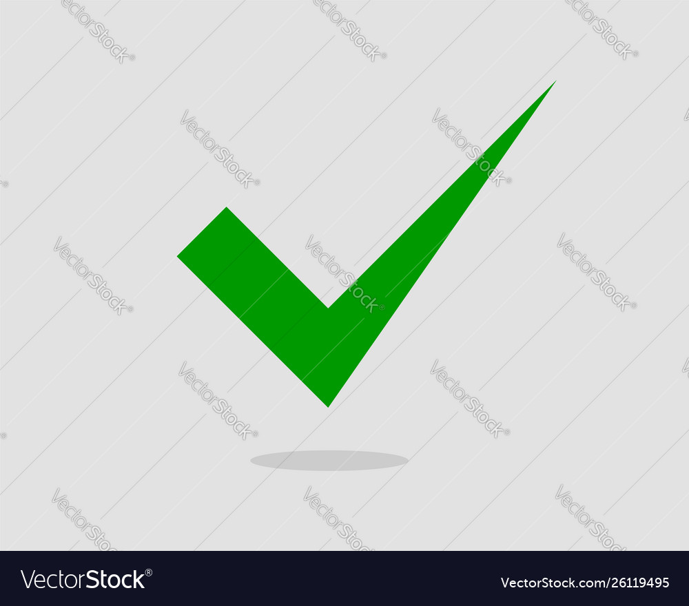 Check mark icon symbol design element