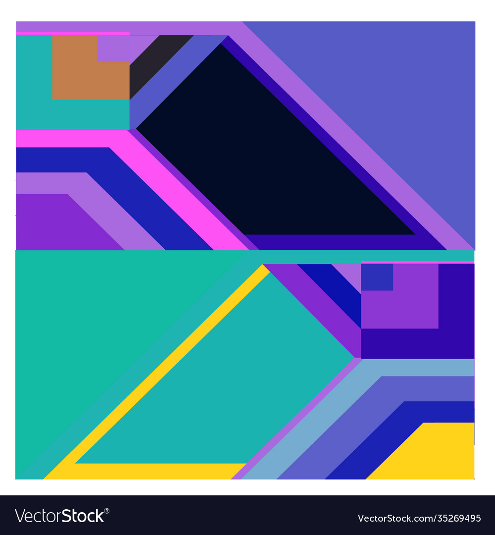 Colorful geometric and curve background pattern Vector Image Colorful geometric and curve background pattern